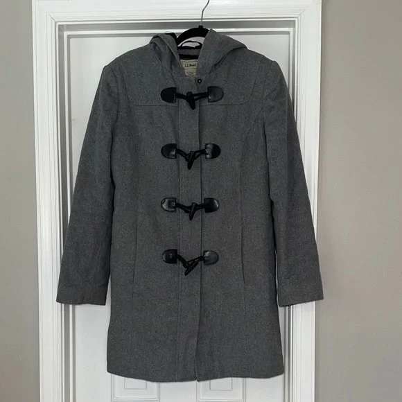 LL Bean Classic wool blend Duffel Coat - Picture 2 of 10